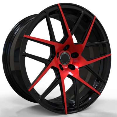 Absolutely Amazing Design 5x112 5x120 5x130 rims black red custom alloy forged wheels for bmw audi posche